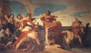 Georeg frederic watts,O.M.S,R.A. Alfred Inciting the Saxons to Encounter the Danes at Sea Norge oil painting reproduction